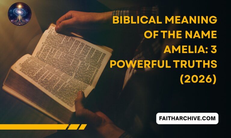 Biblical Meaning of the Name AMELIA: 3 Powerful Truths (2026) – FaithArchive.com title graphic