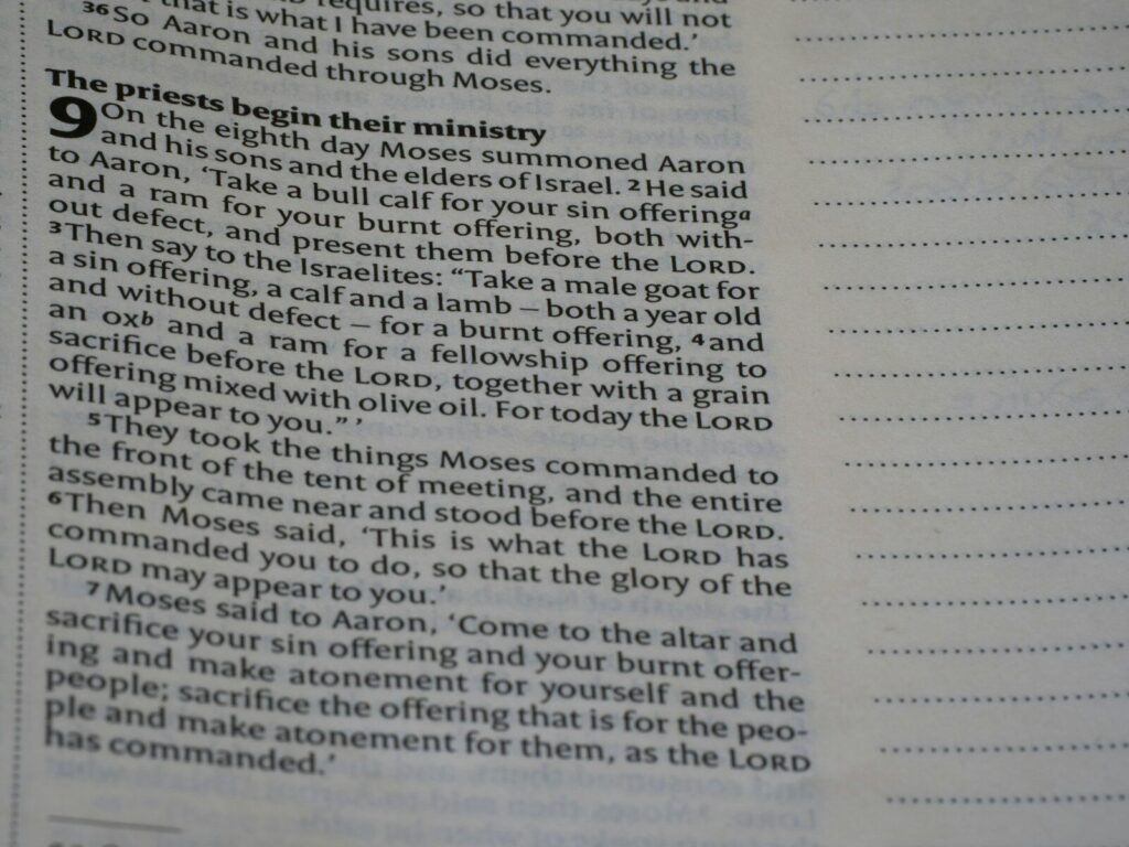 Close-up of a page from a book with text.