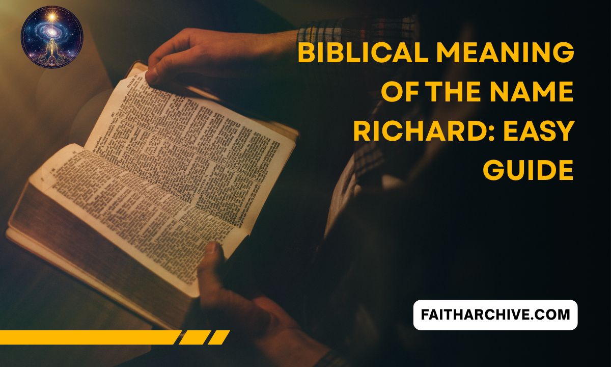 Biblical meaning of the name Richard easy guide with open Bible