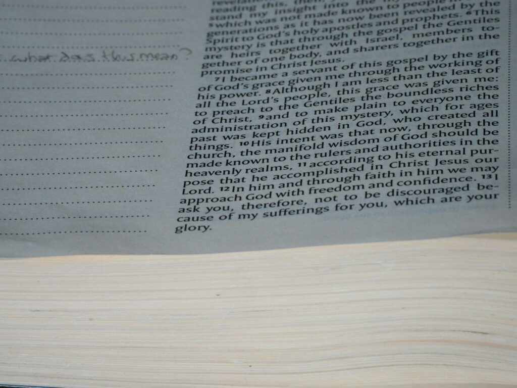 A close up of a book on a table