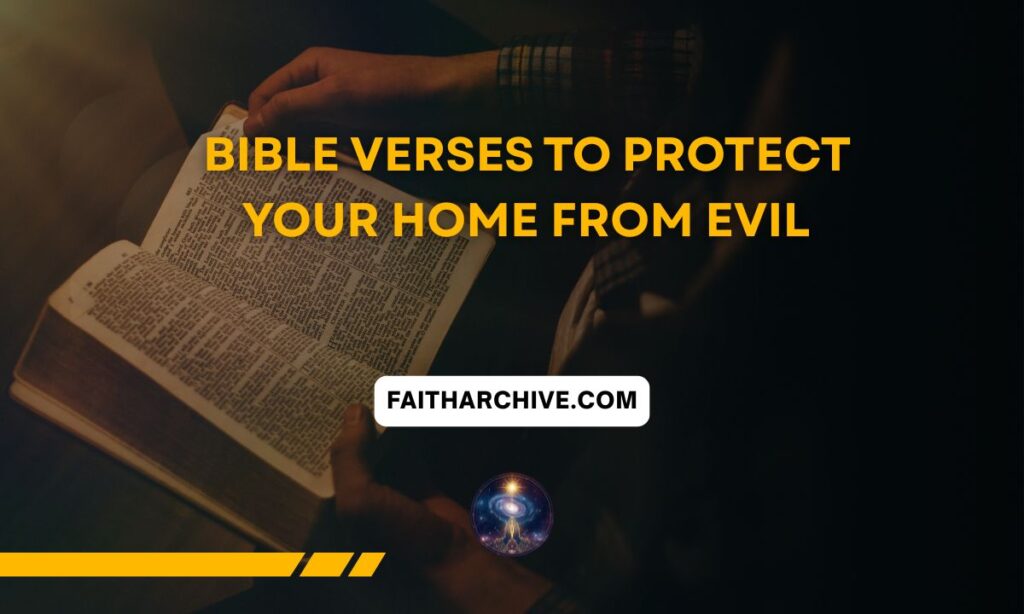 Current image: Open Bible displaying Bible verses to protect your home from evil, symbolizing God's protection, peace, and spiritual guidance for families.