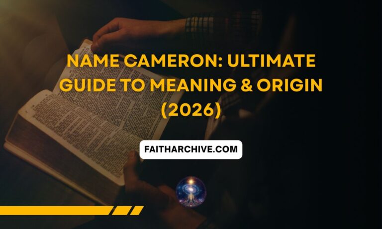 Name Cameron Ultimate Guide to Meaning and Origin 2026 featured image with open book background