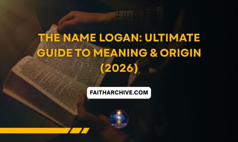 The Name Logan Ultimate Guide to Meaning and Origin 2026 featured image with open book and dark background