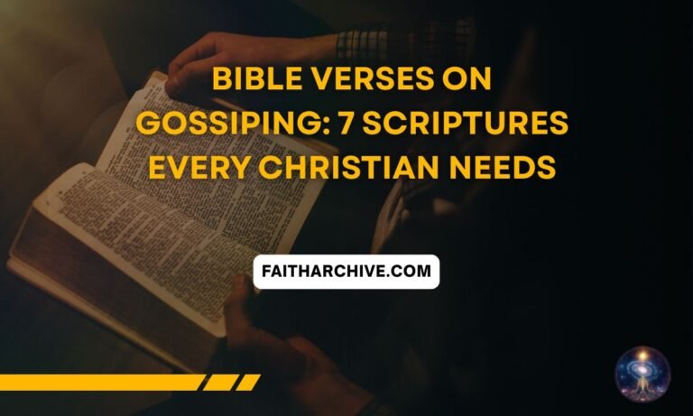 Bible verses on gossiping - 7 scriptures every Christian needs