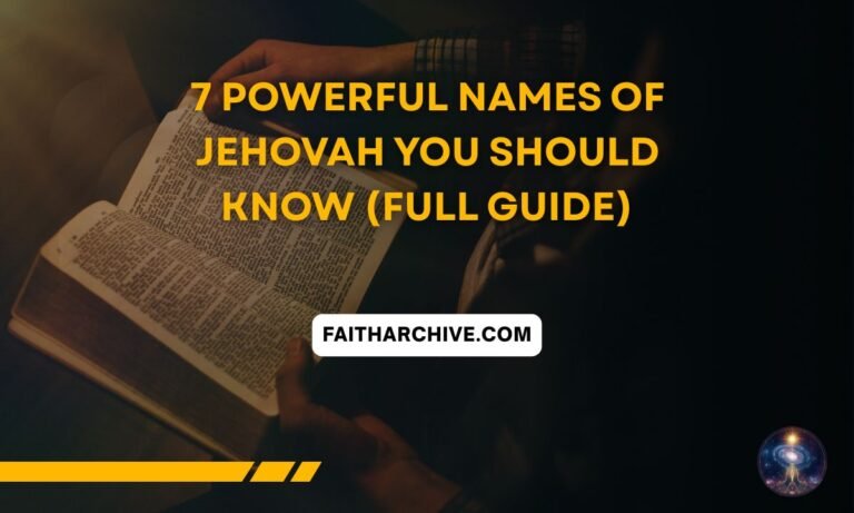 "names of jehovah and their meanings chart"