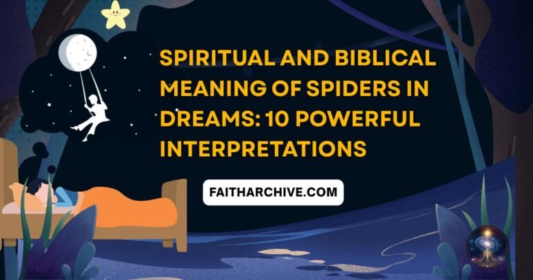spiritual and biblical meaning of spiders in dreams illustration