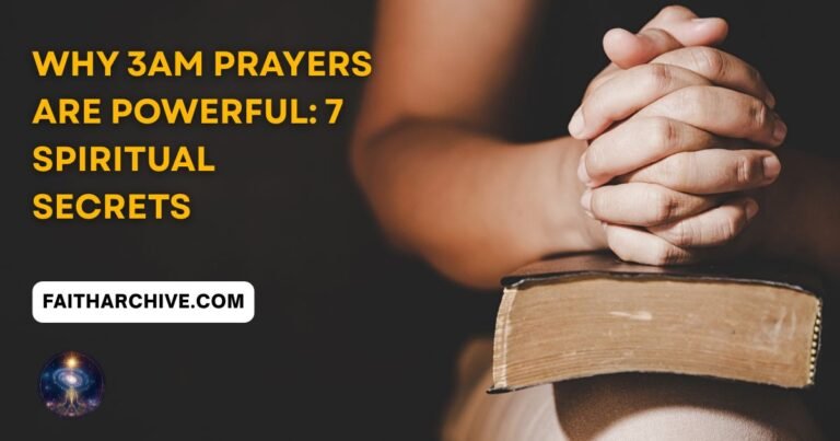 Why 3am prayers are powerful with folded hands on a Bible, symbolizing faith, spiritual devotion, hope, and seeking God's guidance in the early morning.