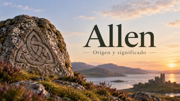significado del nombre Allen, origen celta y significado